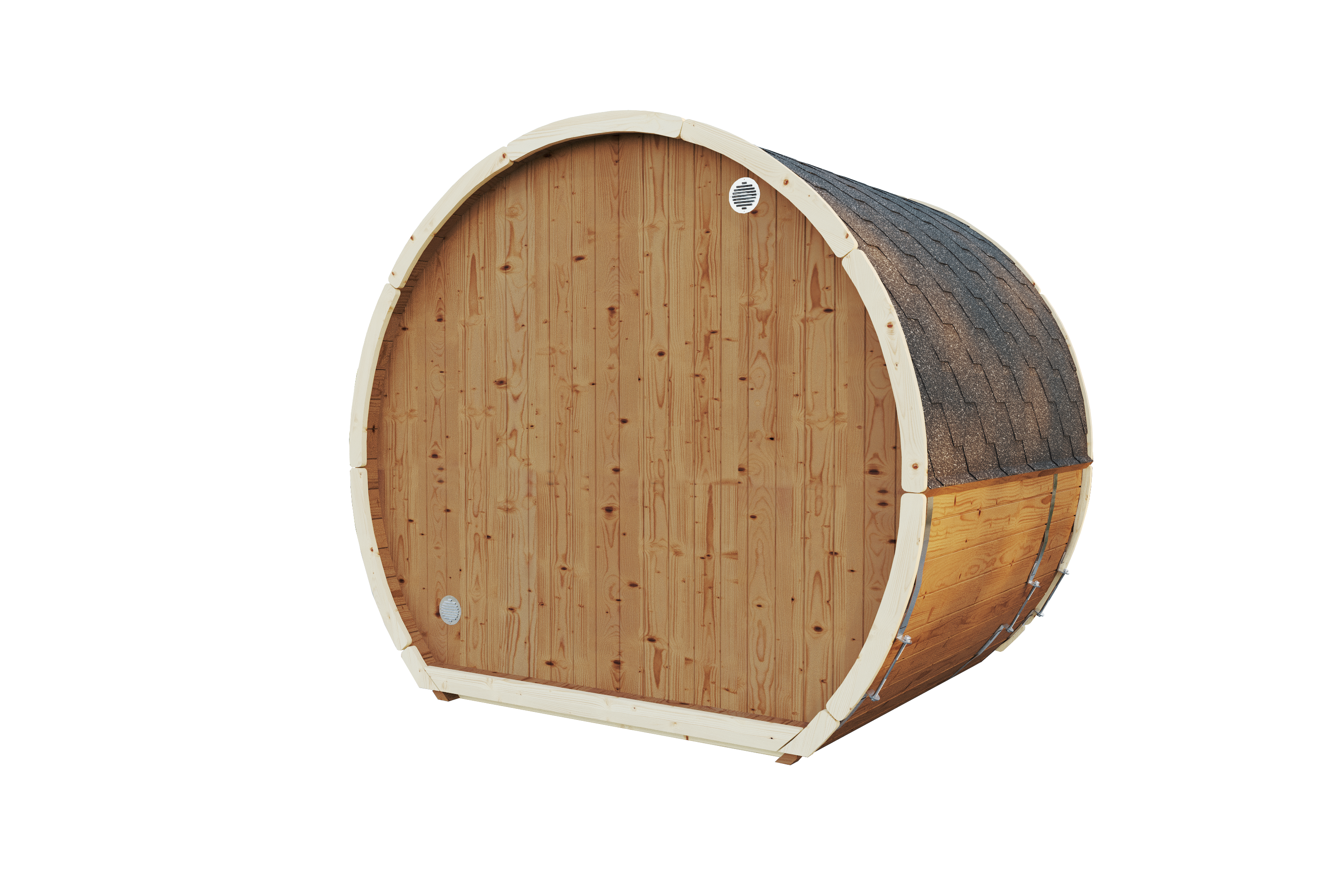 Outdoor Sauna AURORA 160 Thermoholz – **Platin Version**